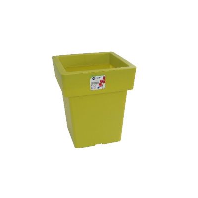 Pot Linéa carré Chartreuse 27x27x34 cm VIOMES