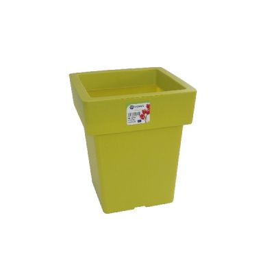 Pot Linéa carré Chartreuse 33x33x42 cm VIOMES