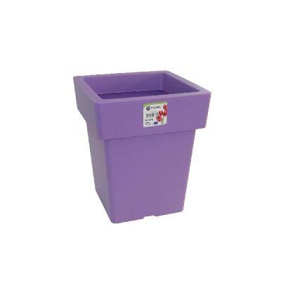 Pot Linéa carré Purple 33x33x42cm VIOMES