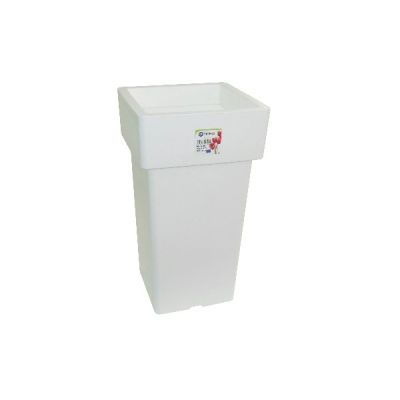 Pot Linéa carré haut Blanc 21x21x38 cm VIOMES