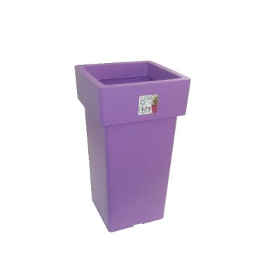 Pot Linéa carré haut Purple 21x21x38 cm VIOMES