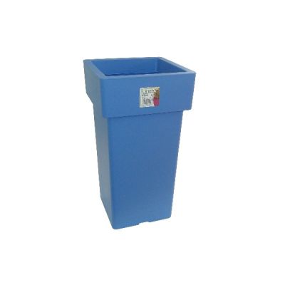 Pot Linéa carré haut Azur 21x21x38 cm VIOMES