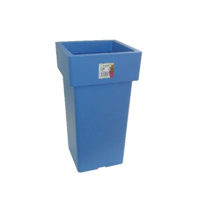 Pot Linéa carré haut Azur 27x27x50 cm VIOMES