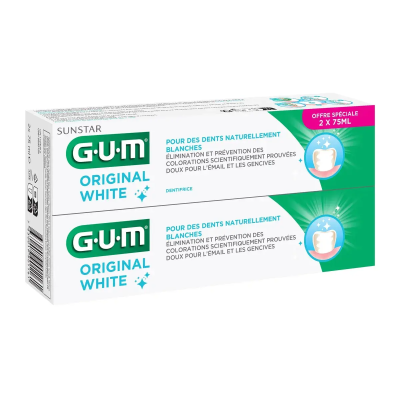GUM Original White Duo Pack - Prix Tunisie | Arkan.tn