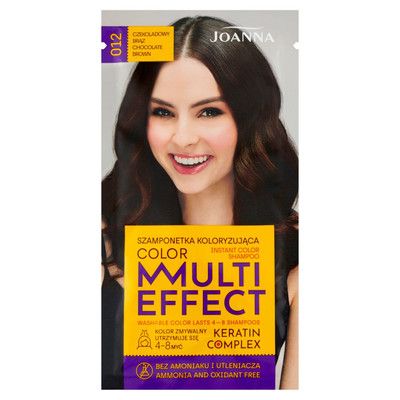 JOANNA Multi Effect Color Shampoo 012 Chocolate Brown 35g