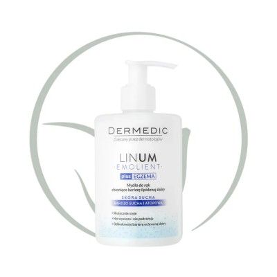 DERMEDIC Linum Emolient Savon mains antibactérien 300ml