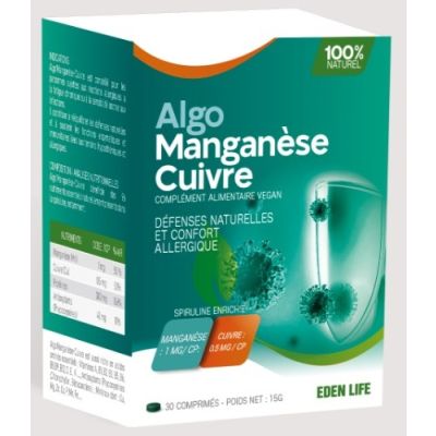 EDEN LIFE Algo Manganèse Cuivre 30
