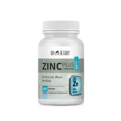 BioHerbs Zinc+ 60 Comprimés - Prix Tunisie | Arkan.tn