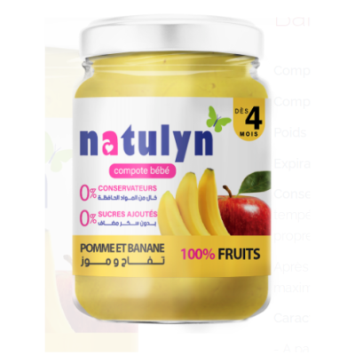 NATULYN Compote Pomme Banane 125g