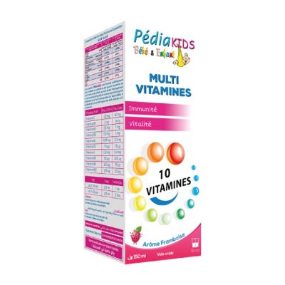 Pediakids Sirop Multivitamines Framboise -... | Arkan.tn