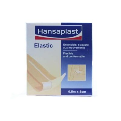 HANSAPLAST Elastic Pansement Bande à Découper 0.5M X8CM