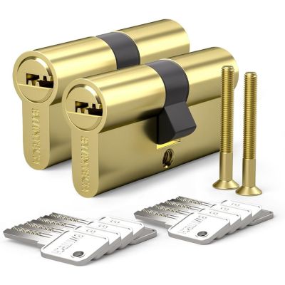 serrure porte - cylindre de porte - 80mm - JUSTER