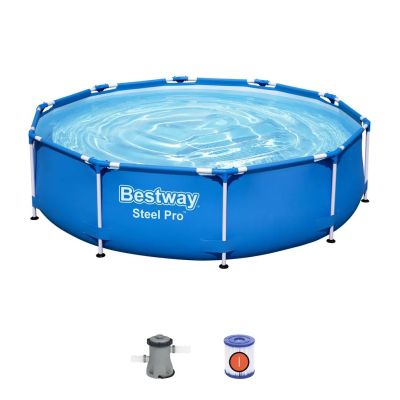 Piscine Hors Sol Bestway Steel Pro Max Ronde D 305 x 76 cm + Filtre à Cartouche