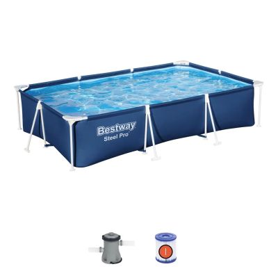 Piscine Hors Sol Bestway Steel Pro Rectangulaire 300 x 201 x 66 cm