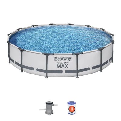 Piscine Hors Sol Bestway Steel Pro Max Ronde D 427 x 84 cm + Filtre à Cartouche
