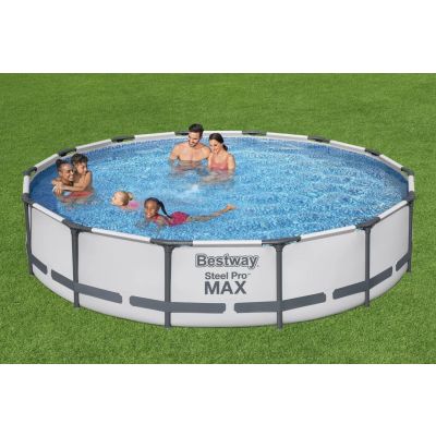 Piscine Hors Sol Bestway Steel Pro Max Ronde D 427 x 84 cm + Filtre à Cartouche