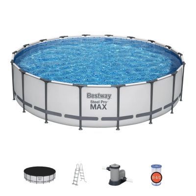 Piscine Hors Sol Bestway Steel Pro Max Ronde D 549 x 122 cm + Filtre à Cartouche