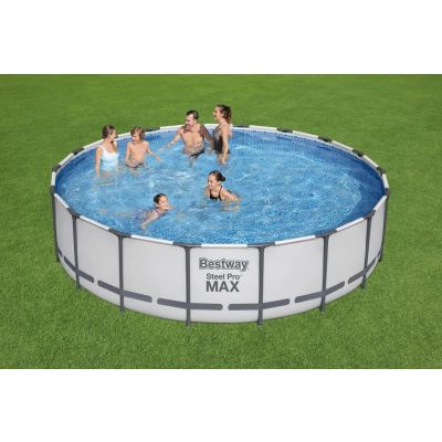 Piscine Hors Sol Bestway Steel Pro Max Ronde D 549 x 122 cm + Filtre à Cartouche