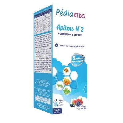 Sirop PEDIAKIDS APITOU N°2 - Toux Sèche - 150ML