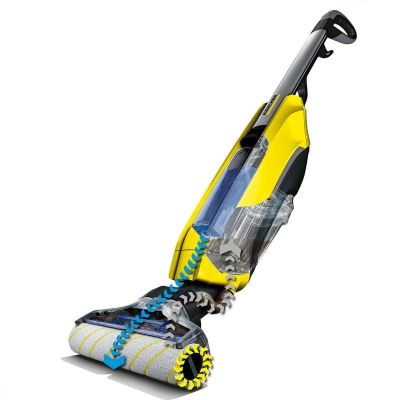 Aspirateur nettoyeur de sol 2en1 460W FC5 1.055-400.0 Noir et jaune - KARCHER