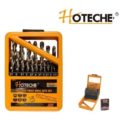 Jeu de mèche 19psc 1-10MM HSS HOTECHE 501002