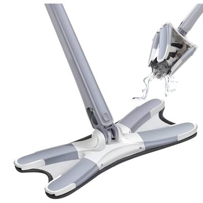 Raclette Balai Serpillère À Presser Automatique Avec Tête Pivotante