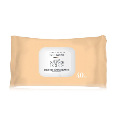 Lingettes Démaquillantes Amande Douce Byphasse - 40