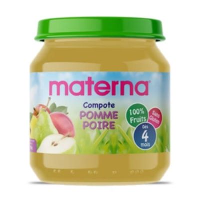 MATERNA Compote Pomme Poire 130g