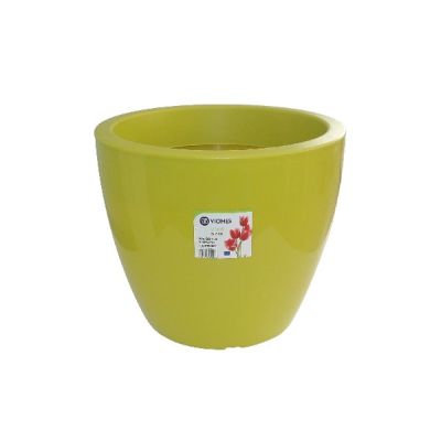 Pot linéa gloss Chartreuse D25xh21cm VIOMES