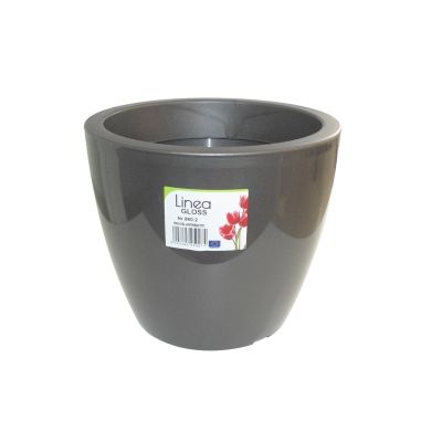 Pot linéa gloss anthracit D30xh25cm VIOMES