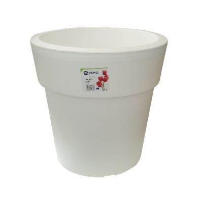 Pot Linéa blanc D30xh28.5cm VIOMES