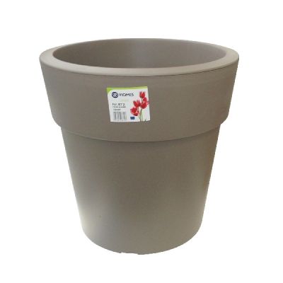 Pot Linéa Taupe D30xh28.5cm VIOMES
