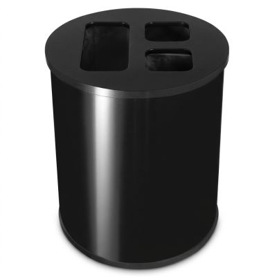 Collecteur de Tri 3 Bacs 40 L Noir - Prix Tunisie | Arkan.tn