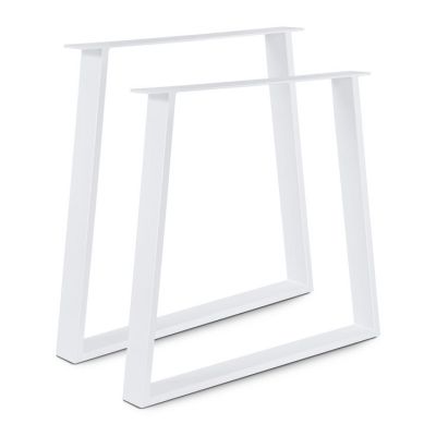 2 pièces Pieds de table - Blanc - L x H(60x72cm)