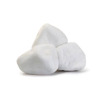 Galet thassos blanc diamant sac 20kg 20/40 - PERLA GROUP