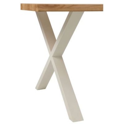 Pieds de table Acier Blanc - 2 pièces - L 60 x H 72 cm