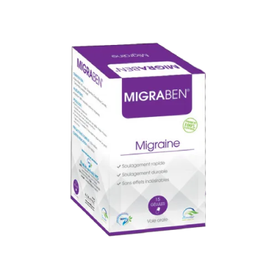 Migraben Migraine 30 Comprimés - Soulagement Rapide - Boticinal