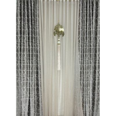 Rideau 5m Marron et beige L: 5M H:2M80 - Boudart
