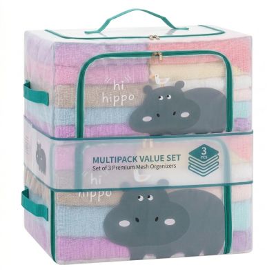 Pack 3 boîtes de rangement Hippopotame -... | Arkan.tn