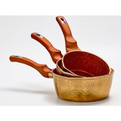 Set 3 Casseroles Granite GOLDEN HOUSE - Prix... | Arkan.tn