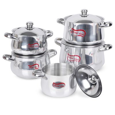 Batterie de Cuisine 10 Pcs Ouboursina - Prix... | Arkan.tn