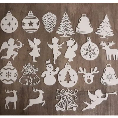 Étiquettes de Noël – 22 pièces 