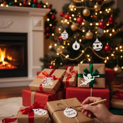 Étiquettes de Noël – 22 pièces 