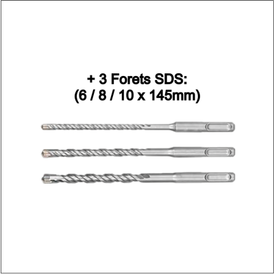 Marteau Perforateur Sans Fil ACEM RH21 - 220V - Noir & Orange
