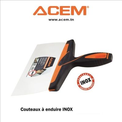 Couteau à enduire Inox - Acem-18 CM