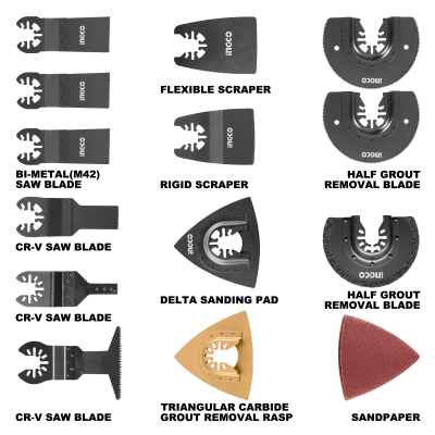 Jeu de 23 lames pour outils multifonctions - INGCO