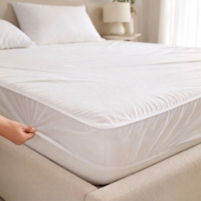 Alèse de matelas MON AURA DST45 - Imperméable - Blanc - 140×190 cm