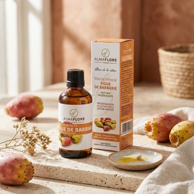 ALMAFLORE Huile de Figue de Barbarie Soin Anti-Âge 50 ml