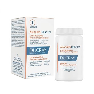 Anacaps reactiv DUCRAY - chute de cheveux - 30 capsules