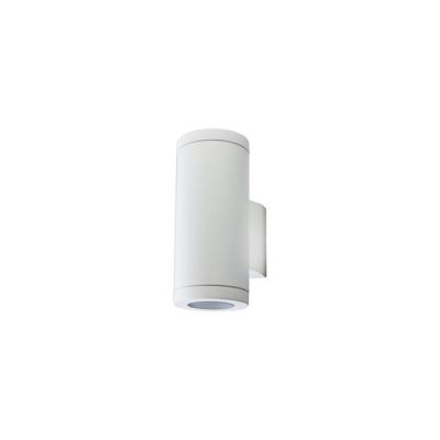 Applique exterieur blanc cylindrique led 2*5w 3000k ip65